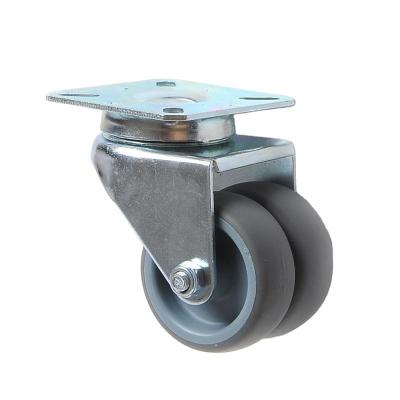 China Traditional 110 To 120Kg Small Swivel Heavy Duty Plastic Office Chair Caster Furniture Caster Rubber Caster Wheel for sale