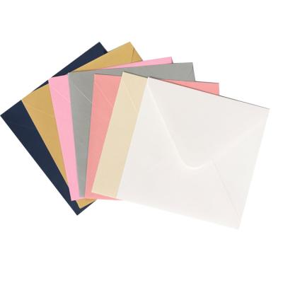 China High Quality Colorful Wedding Invitation Paper Wedding Square 150g Europe Pink/White/Black Envelope for sale