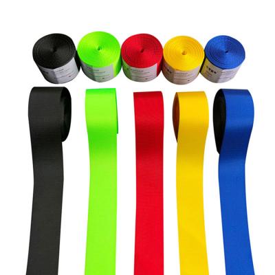 China Custom Polyester Colored EU Airplane Car Seat Belt Standard Webbing Eco-Friendly Sustainable Seat Belt for sale