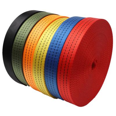 China Durable High Strength Manufacturer Durable High Strength Truck Polyester Webbing Custom Car Binding Belt for sale