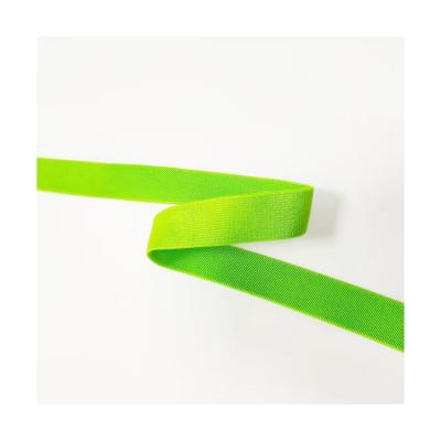 China New Sustainable Development Style 25mm Wide Elastic Green Elastic Webbing For Clothing And Pants for sale