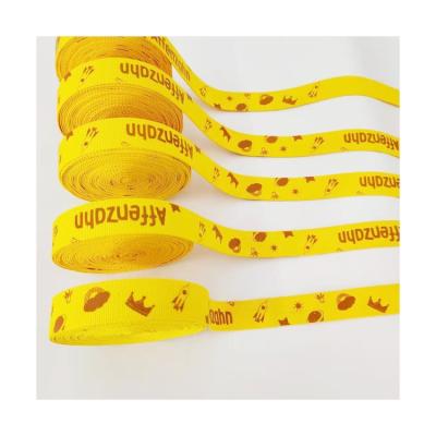 China Custom Sustainable Development Factory Polyester Material Printing Tubular Webbing for sale