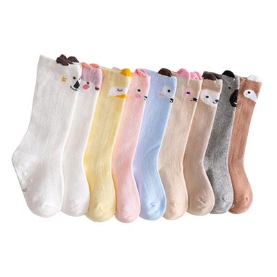 China Autumn Winter Hot Sale Cartoon QUICK DRY newborn baby bumps non-slip cotton knee socks for sale