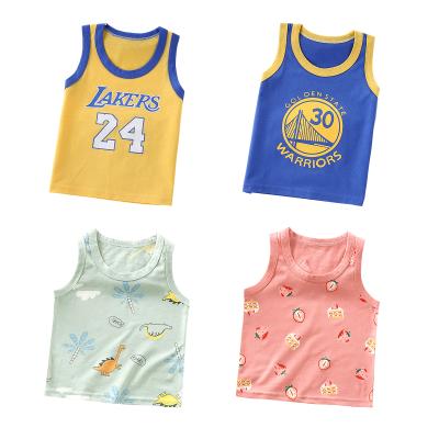 China Breathable Summer Underwaist Kids Garment Sweatshirt Sleeveless Vest For Boys Girls for sale