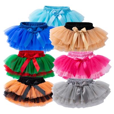 China Boutique Toddler Breathable Clothes Lace Up Ruffle Baby Tulle Tutu Bloomer For Newborn Babies for sale