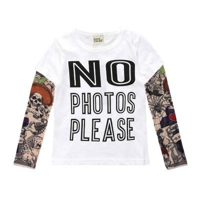 China Fashion QUICK DRY Custom Mesh Bulk Print Outfits Boys Girls Fashion Long Sleeve Kids T-shirt for sale