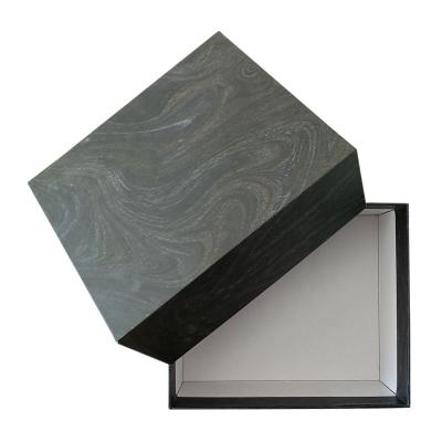 China Custom rectangular cardboard factory handmade marble design soft lamination color direct sales send birthday gift boxes for parents for sale