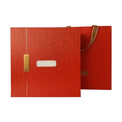 China Wholesale Luxury Custom Recyclable Cardboard Flip Box Corrugated Square Square Candle Red Color Logo Square Candle Gift Box for sale