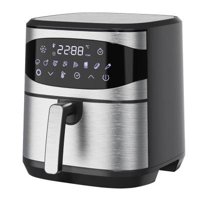 China Hotel 5.5L 6.5L 7L 8L 9L Factory selling wholesale fryer air directly black 7.5L 8L smart air fryer, digital air fryer for sale