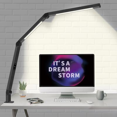 China Modern Desk Lamps Light Touch Control Wholesale Stepless Dimming Smart Led Folding Modern Eye Protection Arm Swing Table Lamp for sale