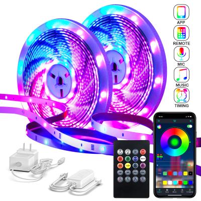 China LANDSCAPE Amazon Hot Selling 82ft Led Strip Lights For Bedroom Music Sync 16 Million Color Changing RGB Led Strip Lights With App Control for sale