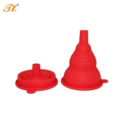 China 100% Viable Wholesale Kitchens Food Grade Silicone Collapsible Mini Silicone Funnel for sale