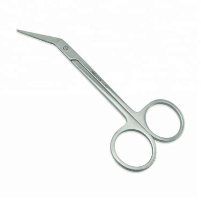 China Scissor Factory Wholesale Right Handed 4.5" Curved Tip Stainless Steel Beauty Scissors for sale