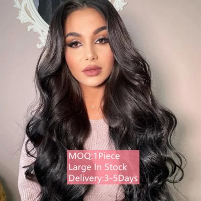 China Brazilian Virgin Human Hair Wigs 100% Full Lace Body Wave Frontal Wig Peruvian Transparent Body Wave Hair Addictive Hair For Black Women for sale