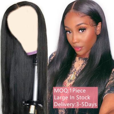 China Peruvian Lace Wig Seller HD Frontal Bone Addictive Silky Straight Hair Straight Ready To Ship Brazilian Hair Lace Front Wig for sale