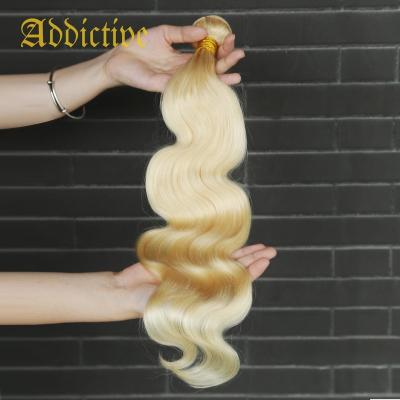 China Blonde 613 Virgin Hair Weave Bundles Virgin Hair Extension 100% Virgin Wholesale Addictive Body Wave Hair Bundles Body Wave Hair Bundles for sale