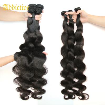 China Body Wave Addictive Cheap Brazilian Hair Bundles Hair Weave Bundles Remy Human Hair Deals Peruvian 100% 36 38 40 Inch Natural Color for sale