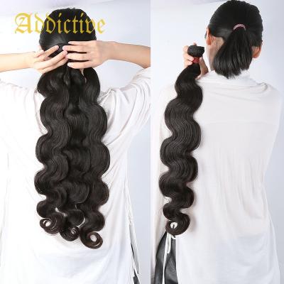 China Cheap 100% addictive straight hair bundles straight hair straight hair wholesale hair grade malaysian body wave hair good unprocessed for sale