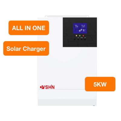 China On Grid Off Grid Solar Panel Inverter Hybrid Home 5KW All In One Solar Battery Charger 498x410x201(mm) for sale