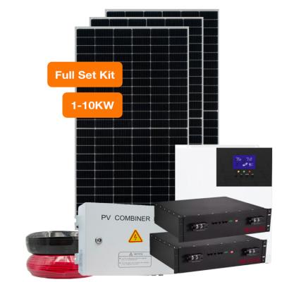 China Outdoor 5kw , 10kw Solar Power System Home Use Photovoltaic Panel System for sale