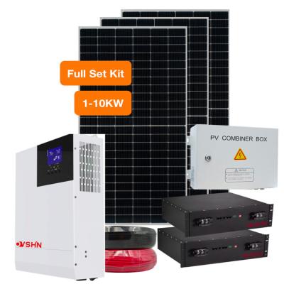 China Outdoor 5kw Off Grid Solar Power System With All-in-one Inverter, Power Storage for sale