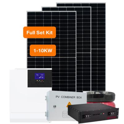 China Best Outdoor Electric Solar Panels Solar Generating Circuit For National Price On Grid Off Grid 5Kw 10Kw for sale