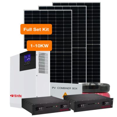 China 2kw 4kw 5kw 6kw Outdoor Solar System Installation Company Solar Plant for sale