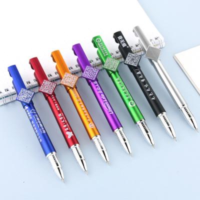 China office & School pen; Wholesale Promotion Ballpoint Pen QR Code Printing Supported Ballpoint Pen With Phone Holder Function Stylus Pen for sale