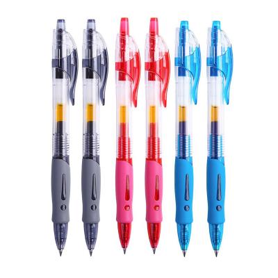 China Bigger ink refill gel ink pen 0.5mm normal soft grip and retractable gel pen for office and promotion for sale