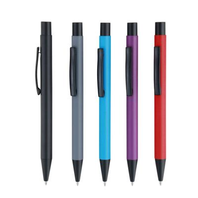 China Promotional Ballpoint Pen Stylish Design Aluminum Metal Logo Custom Pen For Promotion for sale