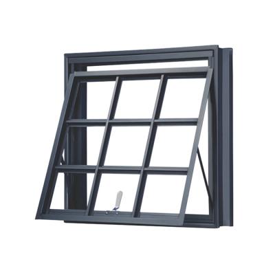 China Price Villa House Style Cheap Aluminum French Grill Manual Double Glazed Glass Screen Top Hung Casement Tent Window Design For Home for sale