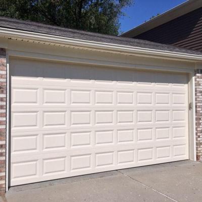 China Cheap Residential Heat Insulation China Modern Electric Auto White Aluminum Panel Insulated Garage Sectional Door For Dealers for sale