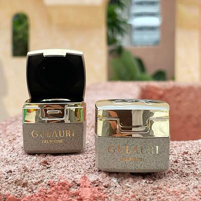 China Nail Salon DIY Nail Art GULAURI 3D Solid Metallic Polish Private Label 2 Colors NO-Cloth Gel Metallic Paint Polish For Nail Art for sale