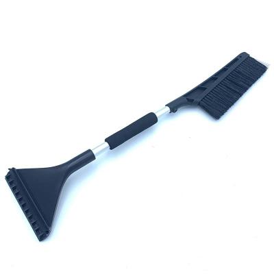 China Extendable Custom Ice Scraper Handle Foam Window Brush Car Tools Snow Brush Ice Scraper Snow Remover Cleaning Tool for sale