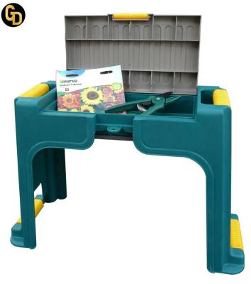 China Hot Sale Garden Storge Stool Kneeler Pad Plastic Seat Garden Stool for sale