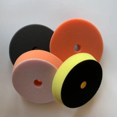 China Car Body Foam Auto Polish Pads Polishing Wheels Pads Pads Car Polishing Sponge 7 Inch - Blue Orange White Yellow Black for sale