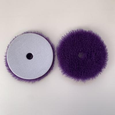 China 5 Inch Wool Polishing Car Body Felt Pad Wheel Affordable Lambswool Polishing Wool Lightweight 100% Protective for sale