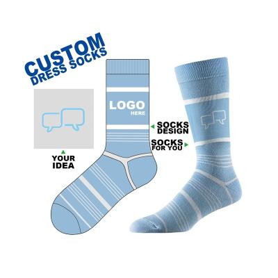 China Breathable OEM Design Your Own Fancy Novelty Embroidery Customize Pattern Logo Cotton Unisex Crew Cotton Jacquard Logo Socks for sale