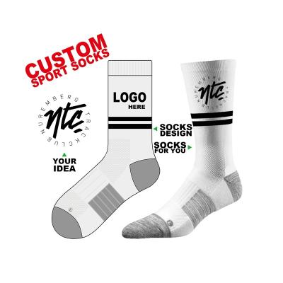 China Breathable New Design Plain Solid Color White Socks Fashion Cotton Crew Men Socks Made in China for sale