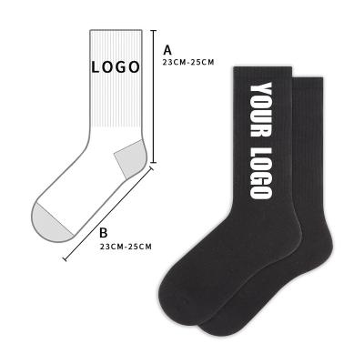 China Anti-Foul Custom Socks Logo Designer Luxury Calcetines Cotton Sports Funny Happy Crew Socks Embroidery Custom Socks for sale