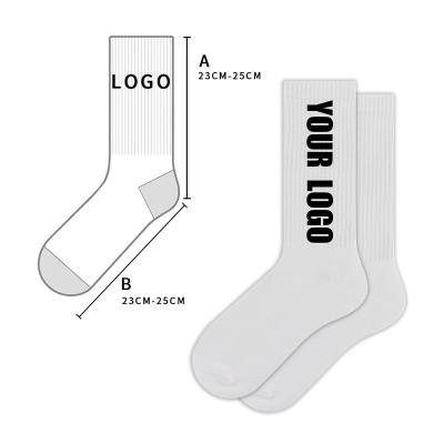 China Anti-Foul Wholesale Custom Logo Cotton Unisex Socks Free Design High Quality Oem Customized Sports Socks Men for sale