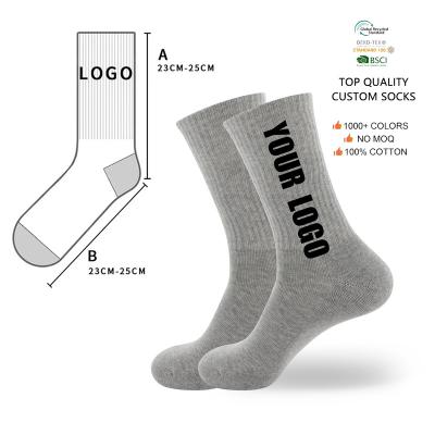 China Anti-Foul Factory Directly Cotton Jacquard Logo Men Sports Basketball Socks OEM Custom Logo Athletic Crew Socks for sale