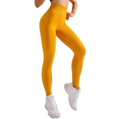 China QUICK DRY Seamless Peach Butt Fitness Pants Seamless Yoga Pants Womens Tight Breathable High Waist Hips Pants For Girls for sale