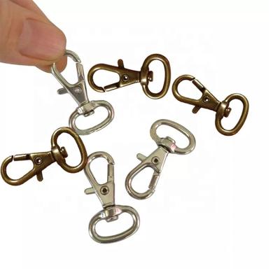 China Clip Hooks 13mm Small Antique Brass /Nickle Alloy Swivel Clasps Snap Hooks DIY Key Chain Ring Ring for sale