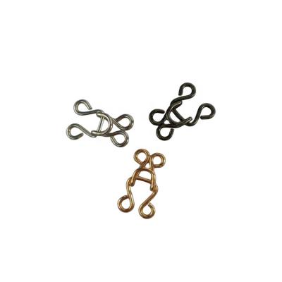 China 2020 New Design Nickel Free Metal Bra Sewing Hook And Eye For Bag for sale