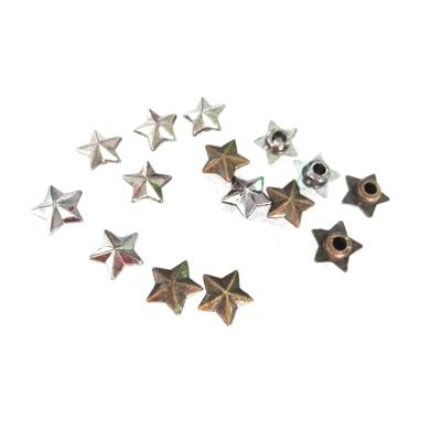 China Star Shape DIY 9mm Metal Rivets Star Jeans Button Rivets With Alum Nail Nickel / Black Than Zinc Alloy / Bronze for sale