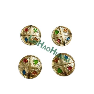 China NEW Nickel Free Alloy Metal Buttons Gold Sewing Coat Buttons With Lacquer High Quality Suit Buttons for sale