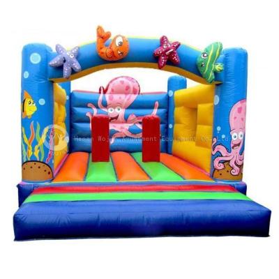 China PVC Marine Life Indoor Inflatable Mini Bouncy Castle Bouncer Jumping House In Promotion for sale