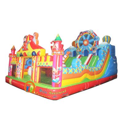 China PVC Ferris Roll Jumping Castle Bouncy Castle Big Bouncy Castle With Slide For Sale for sale