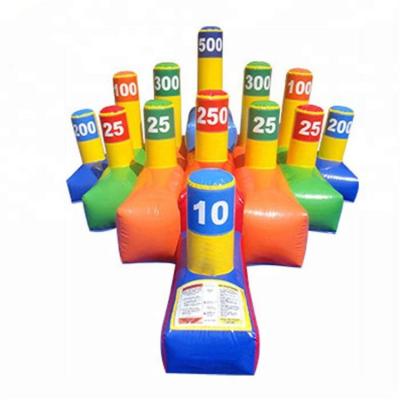 China High Quality Outdoor Entertainment Thicken PVC Buckle Material Inflatable Game Rings Inflatable Game for sale